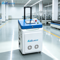 Machine de nettoyage au laser à fibre HJZ LASER 300W, refroidissement par eau/air pour surfaces en bois/métal, élimination de la rouille, des taches d'huile, fonctionnement facile