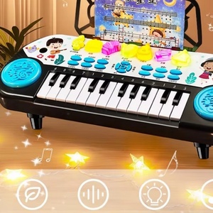 Small Piano <b>Toy</b> Multi-functional 24 Keys Electronic <b>Keyboard</b> ABS Plastic Cartoon Style Musical Instrument Beginner Early - Product Image 5