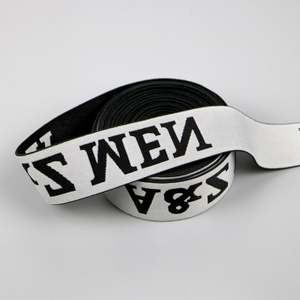 Woven JACQUARD Customized Logo <b>Elastic</b> Printed <b>Elastic</b> for Underwear Shoulder Tape - Product Image 2