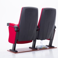 Chaises d'auditorium, chaises de conférence, chaises de salle de réunion, chaises d'église, sièges de théâtre avec table pliante