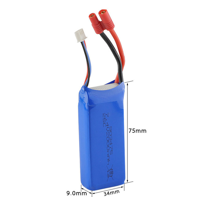 Lithium Drone Battery 903475 2000mAh 7.4v Lipo Battery 25c