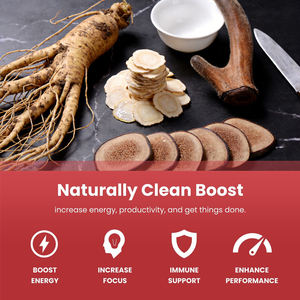 Capsule <span class=keywords><strong>di</strong></span> Ginseng e Corno <span class=keywords><strong>di</strong></span> <span class=keywords><strong>Cervo</strong></span> OEM/ODM per Adulti per Potenziamento del Sistema Immunitario, Antiossidante, Rafforzamento Osseo e Sollievo dalla Fatica - Product Image 2
