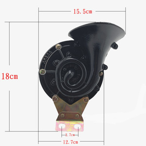 Bocina Universal Tipo Caracol 12V 24V de Plástico Negro Monofónica para Autos, Camiones, Autobuses y Vehículos Todoterreno - Product Image 4