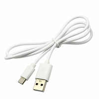 Câble USB 2.0 mâle vers Type C OEM d'usine, gaine en PVC blanc, câble de charge et de données, faisceau de câbles de longueur personnalisée