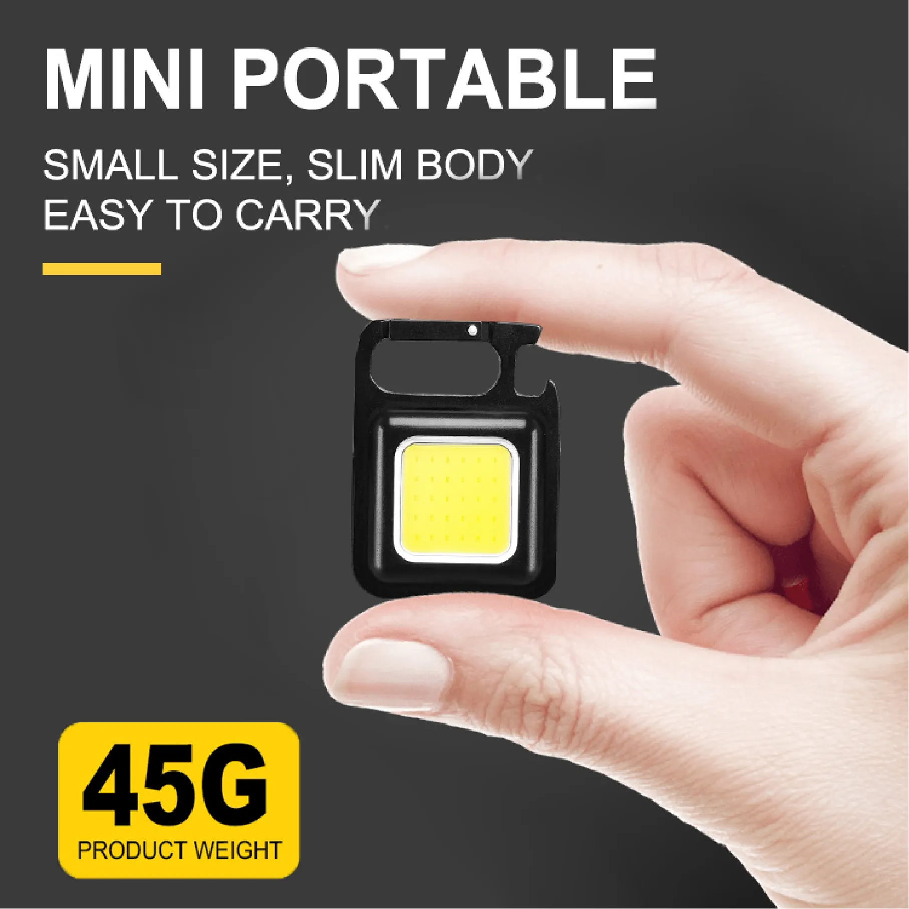 Mini portatile 3 modalità di luce luminoso USB LED torcia ricaricabile lampada da lavoro torce tascabili piccole portachiavi da campeggio