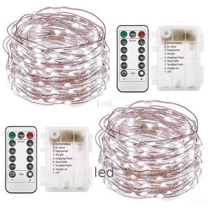 Cable de cobre USB para decoración de bodas y Navidad, cadena de luz Led para el día de Navidad - Product Image 5
