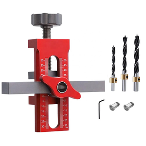 Durable Cabinet <strong>Door</strong> <strong>Hinge</strong> Mounting Jig Set Aluminum Alloy <strong>Adjustable</strong> Template <strong>Tool</strong> for Efficient Cabinet Installation - Product Image 2