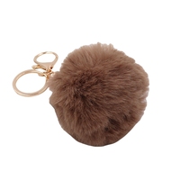 Poms colorés porte-clés boule moelleuse fausse fourrure porte-clés pour femmes filles pom pom porte-clés boule de fourrure sac à main pendentif à breloque