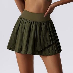 Wholesale Custom Ladie's High Quality High Waist <b>Pleated</b> <b>Tennis</b> <b>Skirts</b> With Pockets - Product Image 3