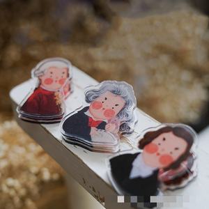 Carpeta de música de Piano de músico creativo Clip de música acrílico de dibujos animados lindo Clip de personal de cinco líneas Original - Product Image 4