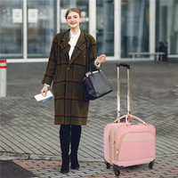 Sac de voyage d'affaires unisexe personnalisé avec fermeture éclair, motif lettres, et roulettes pour poussette