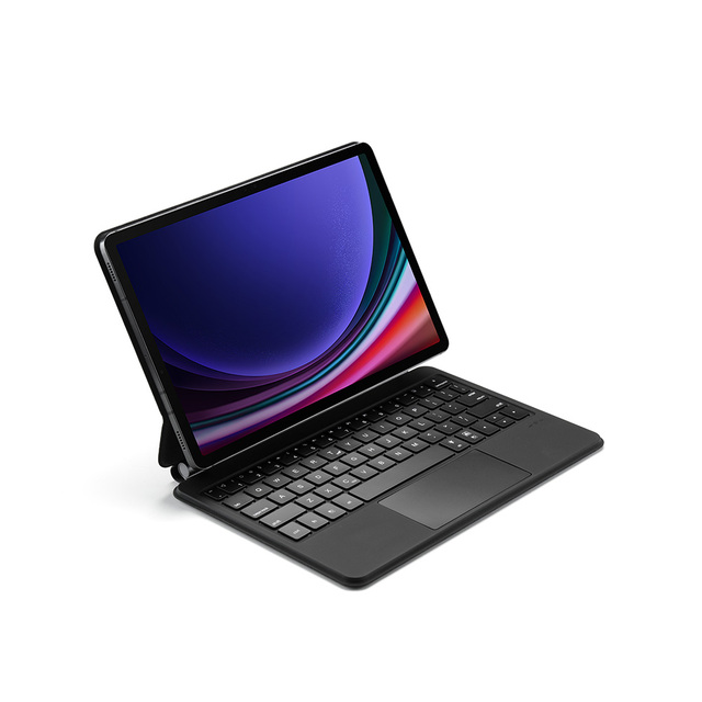 Magnetic Keyboard for Samsung Galaxy Tab S7/S8/S9 11 With Multi-Angle Viewing,External Pen Slot(Black)-Japanese Layout Keyboard