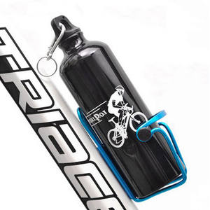 Soporte para botella de agua de bicicleta ligero de aleación de aluminio con doble soporte para botella, para bicicleta de montaña y accesorios de piñón fijo - Product Image 4