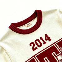 Pull-over décontracté pour homme à col ras du cou, en maille jacquard fine et surdimensionnée, à manches courtes, avec logo personnalisé et motif graphique, idéal pour l'été (ODM)