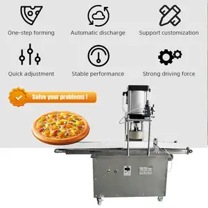 Wholesale Rolling Pizza Press Machine Automatic Pizza Dough Mouder Former Pizza Roller Sheeter Flattener Flatener Machine
