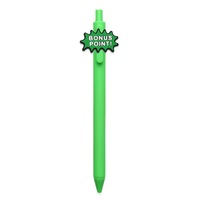 Stylo gel en plastique 1,0 mm coloré à thème de phrases, citations motivantes, à pression, prix de gros pour cadeaux de bureau