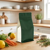 Sachets Doypack Noir Mat de Qualité Supérieure pour Café et Thé, Qualité Alimentaire, Gaufrés, Hermétiques pour Café Torréfié Frais et Longue Durée de Conservation - Vente en Gros Usine