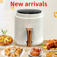 Nouveautés : Friteuse électrique sans huile intelligente à écran tactile 8L 1400W, friteuse à air chaud