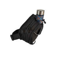 Sac banane de sport unisexe avec porte-bouteille, étanche en nylon et polyester, pour voyage, course à pied, promenade de chien, randonnée