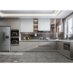 Nhà hiện đại tủ bếp <span class=keywords><strong>osb</strong></span> hiện đại đựng thức ăn lưu trữ thiết kế đặt tủ bếp gỗ đặt tủ thông minh nội thất nhà bếp - Product Image 6