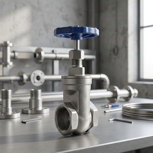 Válvula de Compuerta Criogénica de Acero Inoxidable 304, Válvula de Cierre Manual Soldada para Control de Fluidos a Baja Temperatura - Product Image 1