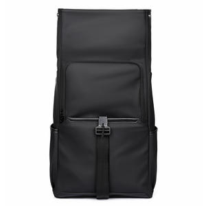 Sac à dos pour ordinateur portable pour homme haut de gamme transfrontalier avec grande capacité, design décontracté pour les voyages, bord roulé, rangement extensible, sac à bandoulière - Product Image 4