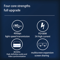 Câble USB C coudé à angle droit Thunderbolt 4 PD à charge rapide 240 Watts Type C 40G PD