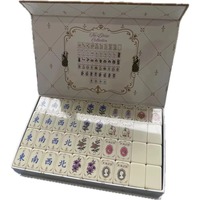 Nouvelle collection de luxe Eloise 2026 : Jeu de Mahjong portable Mahj Mood Tortoise avec tuiles en acrylique