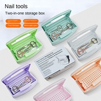 Professionnel en plastique manucure boîte à ongles tondeuse pince à épiler Nail Art stérilisateur outil Salon ongles stérilisateur boîte de désinfection