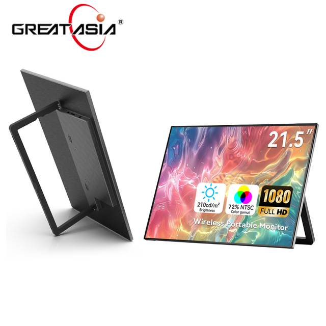 2026 New Model 21.5 Inch Portable Monitor Ultra Thin Bezel IPS Screen for Modern Laptop Setup and Productivity Wireless Monitor