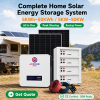 Système de Stockage d'Énergie Solaire Tout-en-un 5kW 10kW 15kW ESS avec Onduleur Solaire Hybride et Pack LiFePO4 Complet 5Kwh 10Kwh 20Kwh