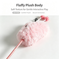 Jouet pour chat en forme de papillon avec plumes, bâton interactif moderne pour l'exercice et la stimulation des chats d'intérieur, OEM