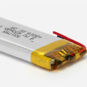 531755 420mAh 3,7 V lithium polymer Ion battery - Product Image 2