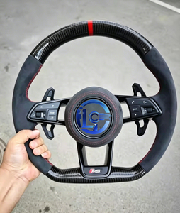 Volante Ergonomico in Fibra di Carbonio con LED per <span class=keywords><strong>Audi</strong></span> <span class=keywords><strong>A6</strong></span>/S6 A7/S7 2010-2015, Modifica Interni - Product Image 3