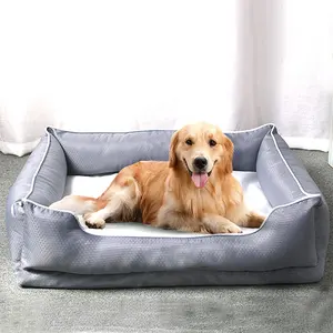 High Quality Luxury S/M/L/XL Warm Fur Plush Deep Feature Cleaning Animal Pet Beds Large Dog Bed