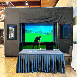 Carpa de simulador móvil al aire libre, recinto de simulador de <span class=keywords><strong>Golf</strong></span> inflable portátil para jaula de entrenamiento de <span class=keywords><strong>Golf</strong></span>, diversión - Product Image 1
