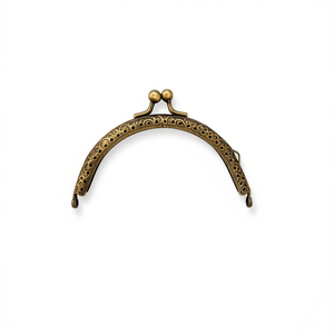 Manico per borsa Ilan 10cm con chiusura in metallo per borsetta - Product Image 1