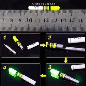 थोक एल्यूमीनियम मिश्र धातु + प्लास्टिक के नेतृत्व वाली मछली पकड़ने वाली फ्लोट पूंछ बैटरी प्रकाश रात मछली पकड़ने वाली चमकदार छड़ी सामान के साथ - Product Image 4