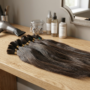 Extensions de cheveux naturels brésiliens noirs, 100g, 22-26 pouces, à coudre sur trame - Product Image 4