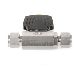 Robinet à bille en acier inoxydable 1/2 po NPT à commande manuelle pour milieux corrosifs - Product Image 5