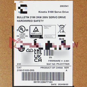 Controlador de Clase 200V <span class=keywords><strong>Kinetix</strong></span> <span class=keywords><strong>5100</strong></span> 2198-E1020-ERS de Alto Rendimiento, Nuevo, Apto para Uso Industrial - Product Image 1