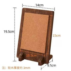 Wooden Desktop <b>Message</b> <b>Board</b> Rectangle Solid Wood Minimalist Design For Restaurants Cafes Photo Display Rack - Product Image 3