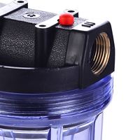 Boîtier de filtre à eau en PP bleu de 10 pouces avec charbon actif, débit de 50 GPD, alimentation manuelle pour la filtration de l'eau domestique
