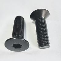 Vis à tête hexagonale en acier au carbone standard, vis à tête ronde, oxyde noir, revêtement en zinc, métrique, DIN7991 CLASSE 4