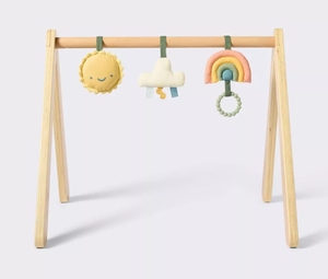 ชุดเสื่อไม้สำหรับเล่นยิมและกิจกรรมยิมของเล่นเพื่อพัฒนาการบนเวทีสำหรับเด็กทารกเด็กวัยหัดเดินห้องนอนรับประทานอาหารห้องครัว - Product Image 4