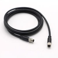 Câble d'extension M12 étanche IP68 haute flexibilité 4 broches (-20~+85°C 1M/Personnalisé) pour système Ethernet industriel Profinet