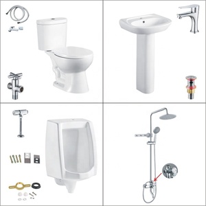 Vente en gros d'articles sanitaires de salle de bain <span class=keywords><strong>wc</strong></span> commode toilette et piédestal lavabo évier ensemble céramique lavage deux pièces toilette - Product Image 2