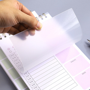 Cuaderno de espiral de planificación diaria A5 personalizado, nota adhesiva de PP, horario <span class=keywords><strong>diario</strong></span> de gestión del tiempo, Manual de eficiencia para mejorar - Product Image 2