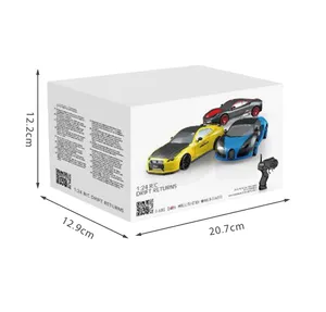 מוצרי ספוט באיכות גבוהה בקנה מידה 1/24 4WD RC סימולציית רכב צעצוע סחף שטח עם בקר USB מתכת ומחשב פלסטיק לילדים