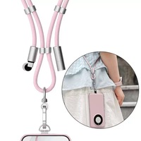 Tali Gantungan Ponsel Universal 2-in-1 Kabel Pengisian Cepat 60W Tali Nilon yang Dapat Disesuaikan untuk Smartphone OEM